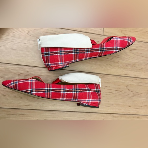 Katy Perry The Uni Tuxedo Plaid Pointed Toe Flats - Picture 5 of 11